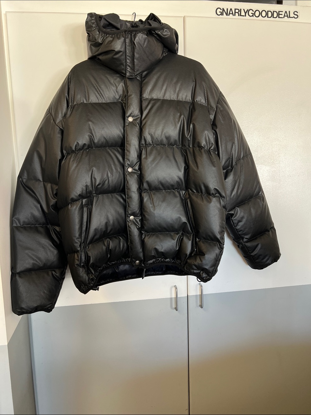 Ralph Lauren Polo Sport Heavy Duty Black Quilted Hooded Puffer Jacket Winter